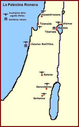 Risultati immagini per Carte geografiche della Palestina al tempo di Gesù
