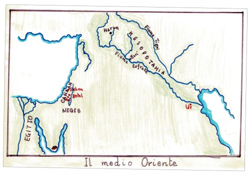 cartina medio oriente