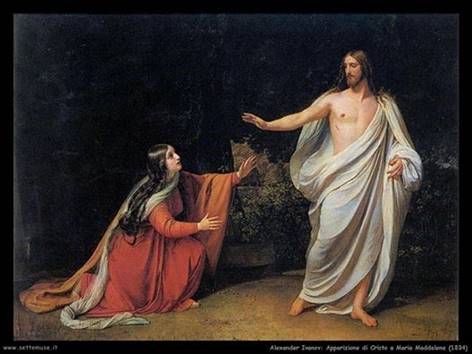 Risultati immagini per GesÃ¹ appare alla Maddalena