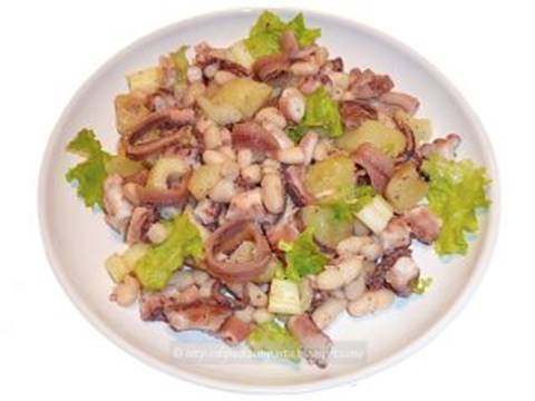Insalata di polpo con cannellini